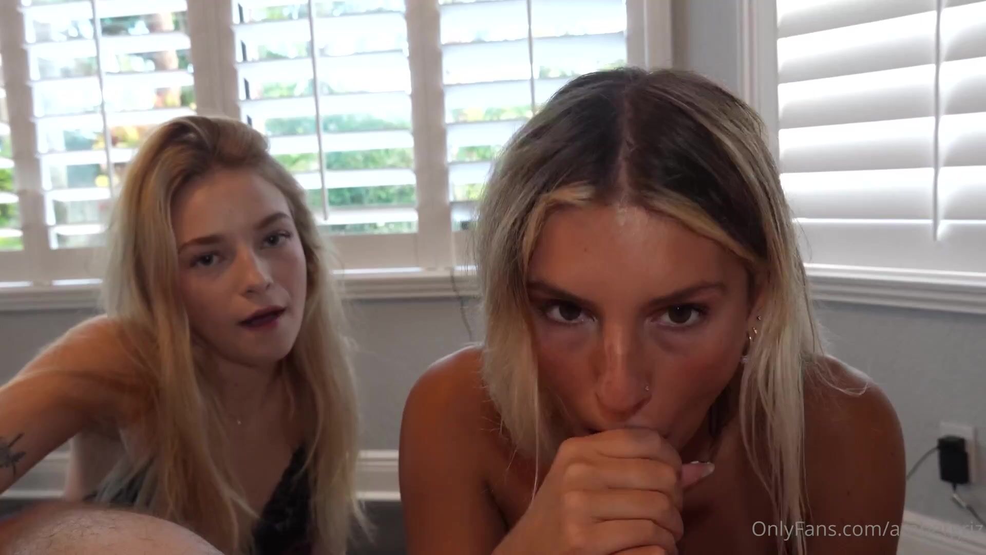 Ambie Bambi & Danielle Rose Share A Cock